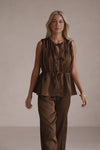 Juliette Top - Chocolate